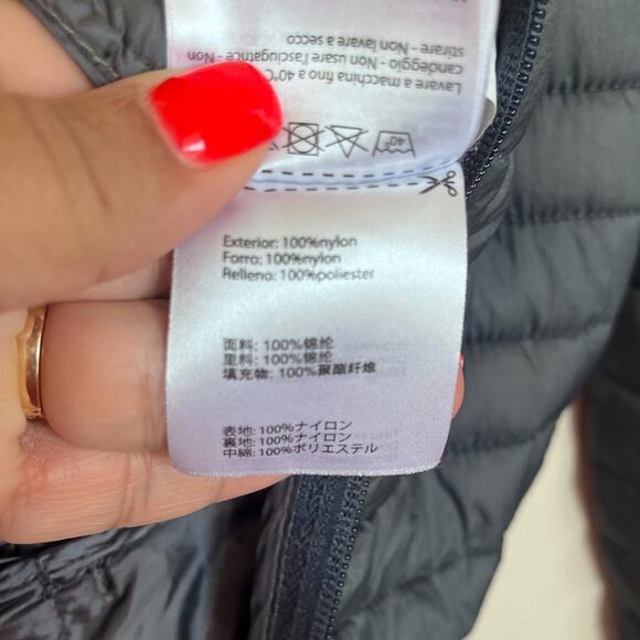 Save The Duck Skinny Plumtech Womens Puffer Jacket Coat Size M Gray Full Zip - Picture 12 of 12